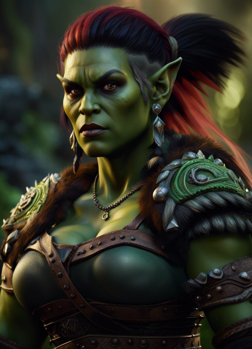 Beautiful Orc Woman Concept Art