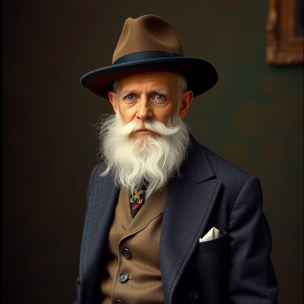 Distinguished Man in Suit: Arts and Crafts Portrait