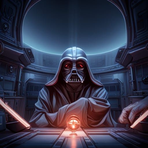 Alien Homunculus in Crystal, Darth Vader Style