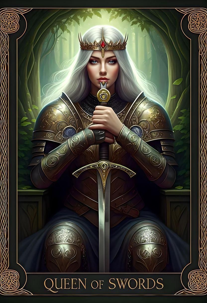 Queen of Swords Tarot Card