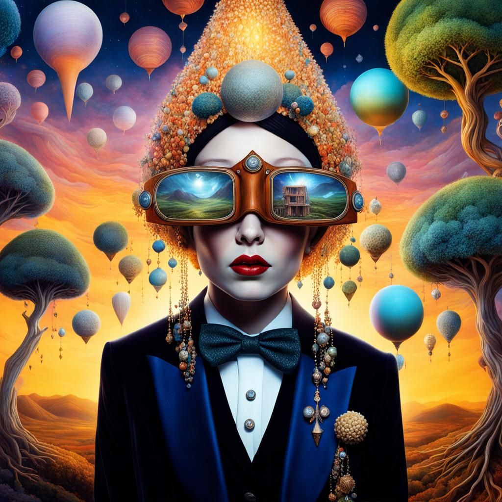 Magical Biological Forms in Dreamy Surreal Style