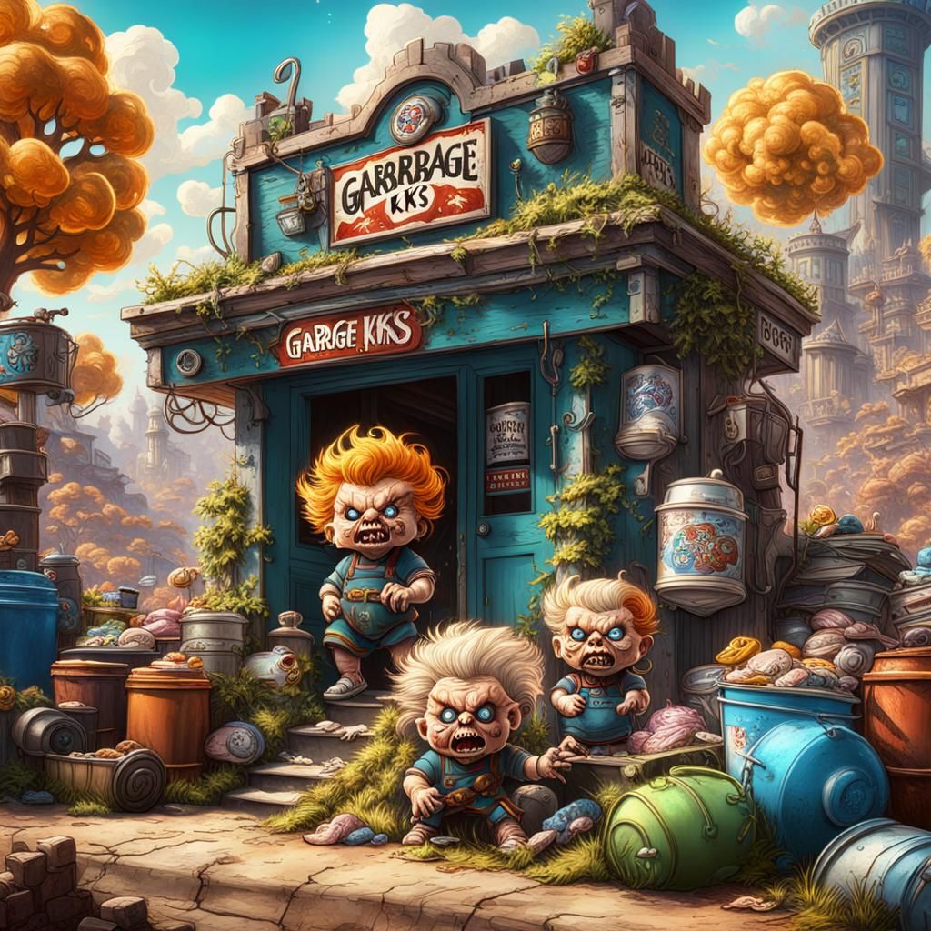 Garbage Pail Kids: Detailed Matte Painting