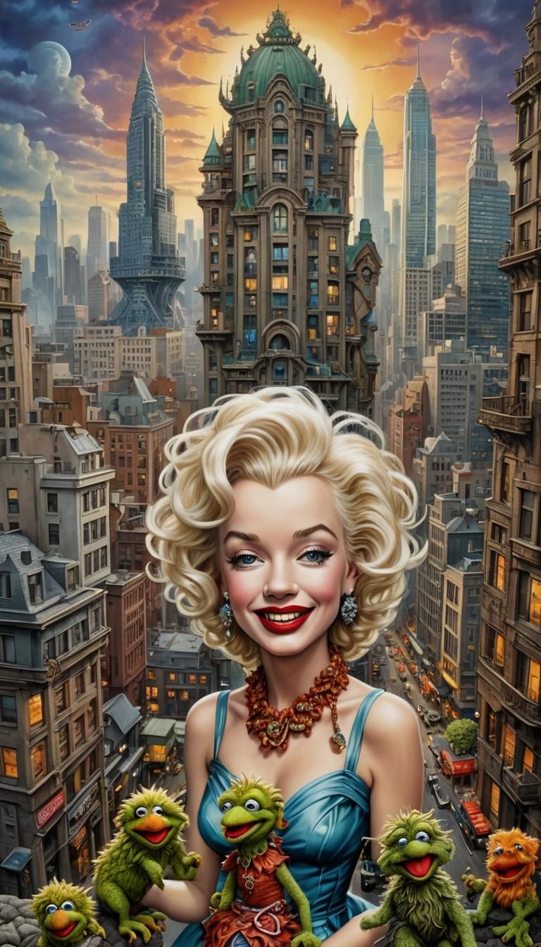 Iconic Marilyn Monroe - beauty in a fantasy world