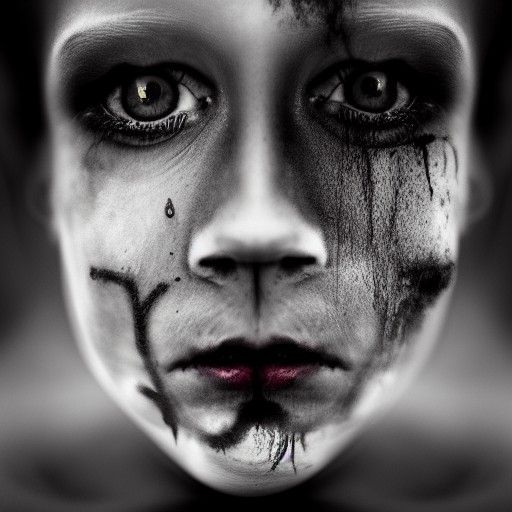 Zombie Boy Portrait in Dillon Dyer Art Style