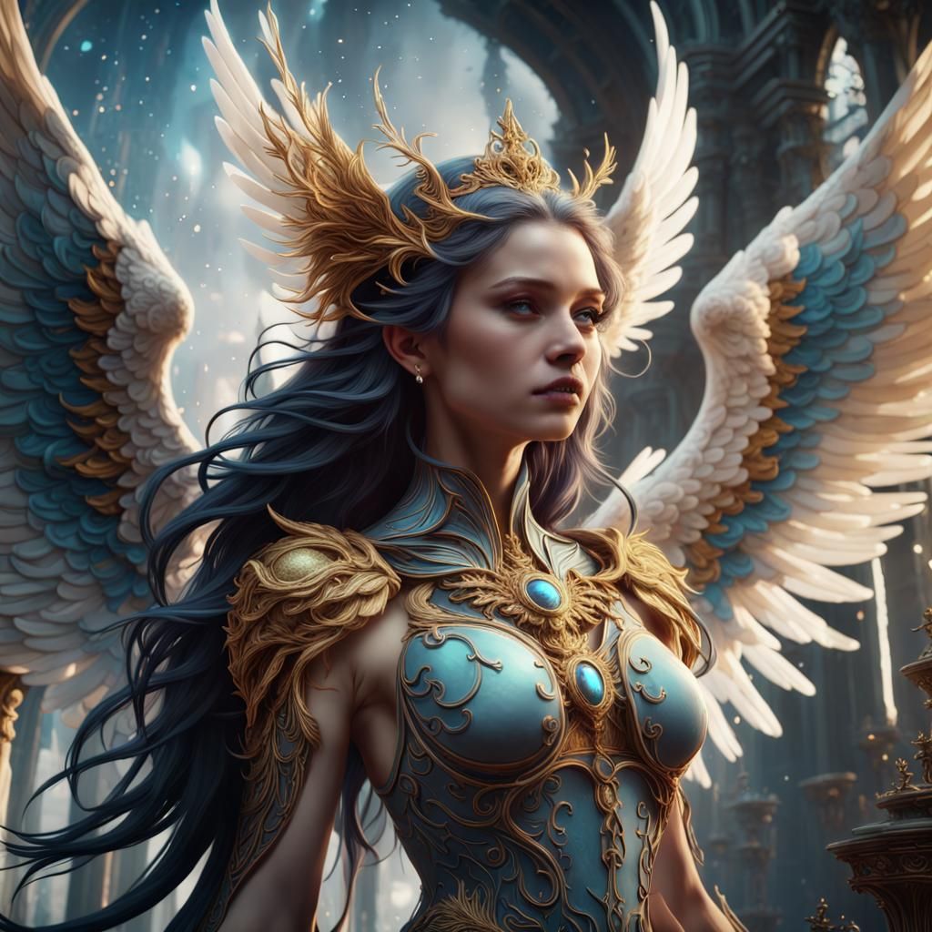 Angelic Seraphim Music Video in Detailed Matte Painting