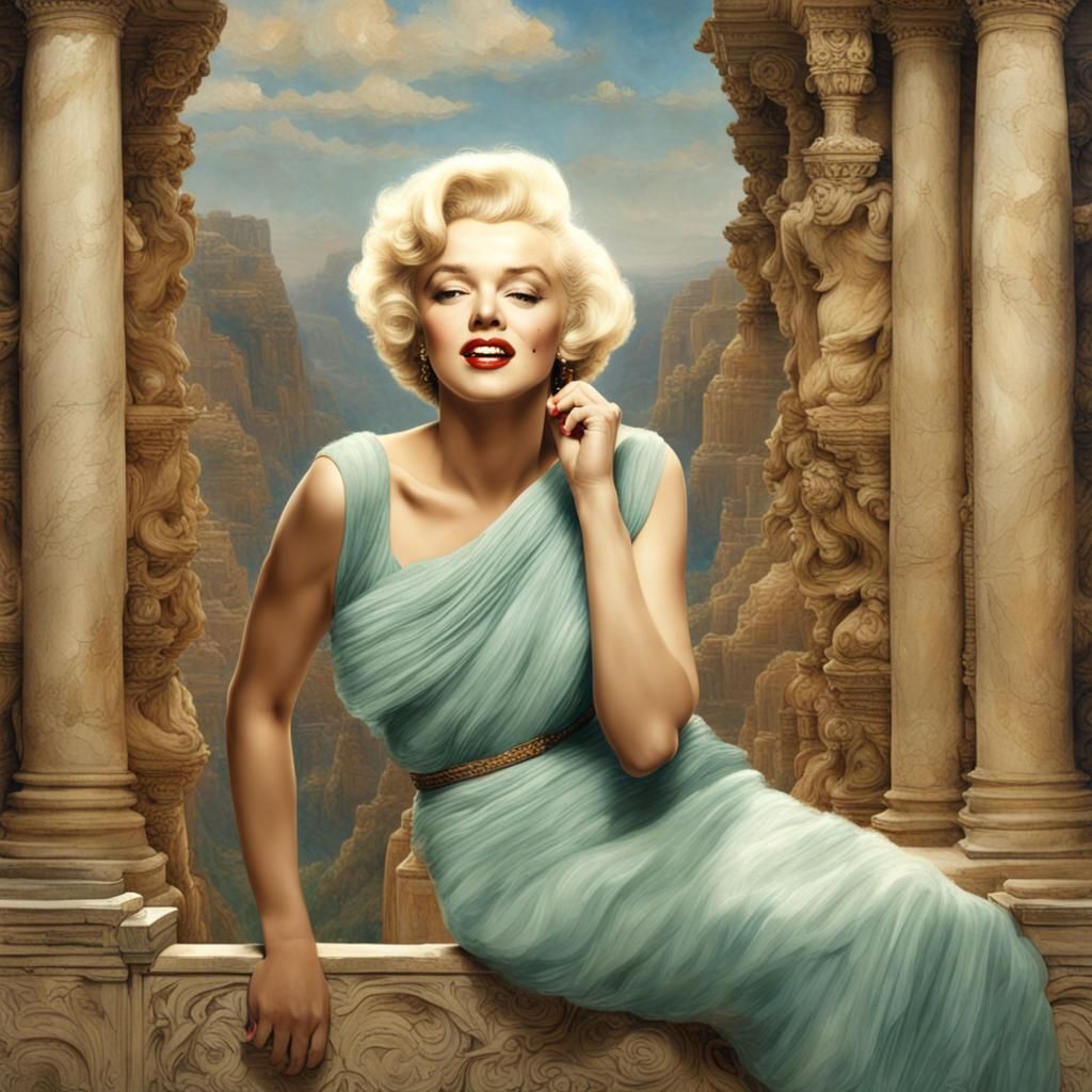 Marilyn Monroe as Academic Art Portrait