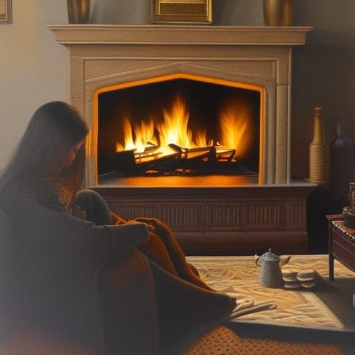 Amy Goodman's Cozy Tea Time: Hyperrealistic Art