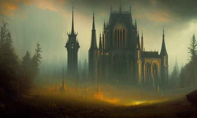 Pagan Cathedral: Dark Fantasy Concept Art