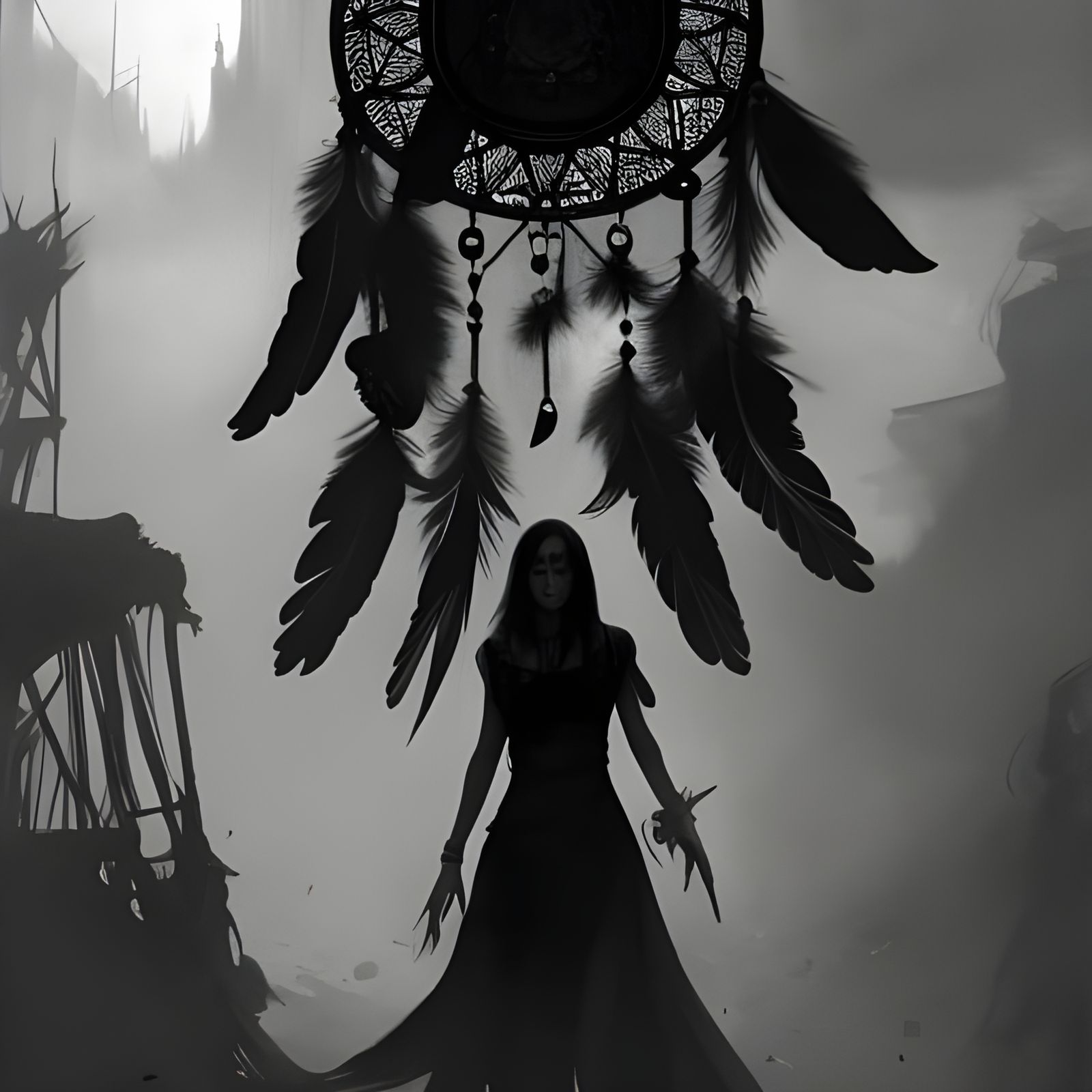 Sinister Dream Thief in Dark Fantasy Style