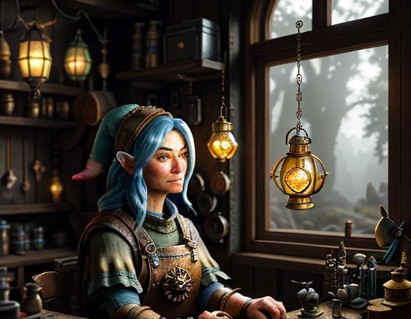 Gnome Repairs Automaton: Epic 3D Game Cinematic