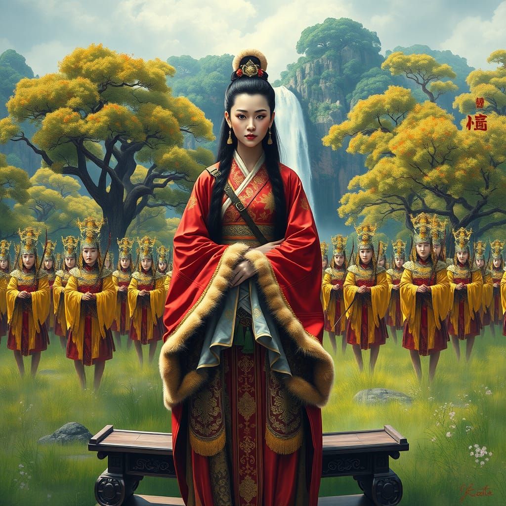 Imagine an ancient Chinese princess, Zhou Pinyang
