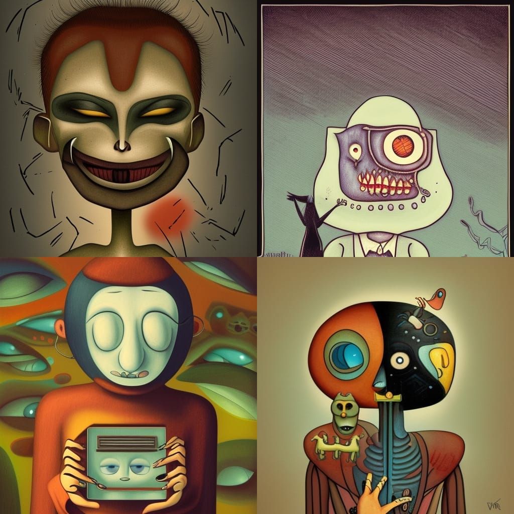 Surreal Landscape Expressing Longing in Brauner Style