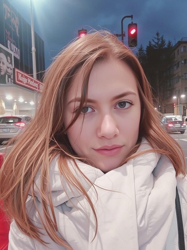 Introspective Woman Portrait in Cinematic Lighting