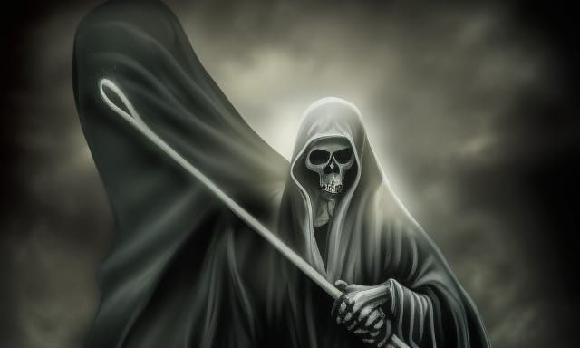 The Grim Reaper: A Haunting Vision of Death