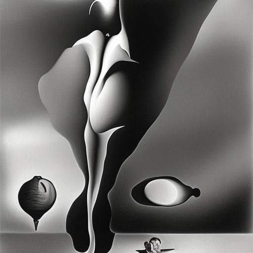 Surreal Landscape in Style of Salvador Dali
