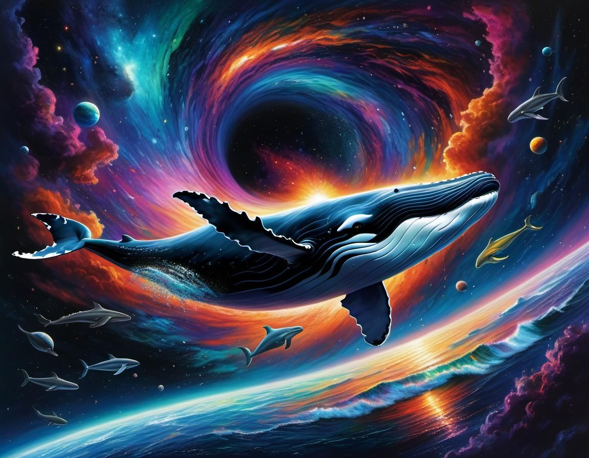 Whale Emerges from Black Hole in Space