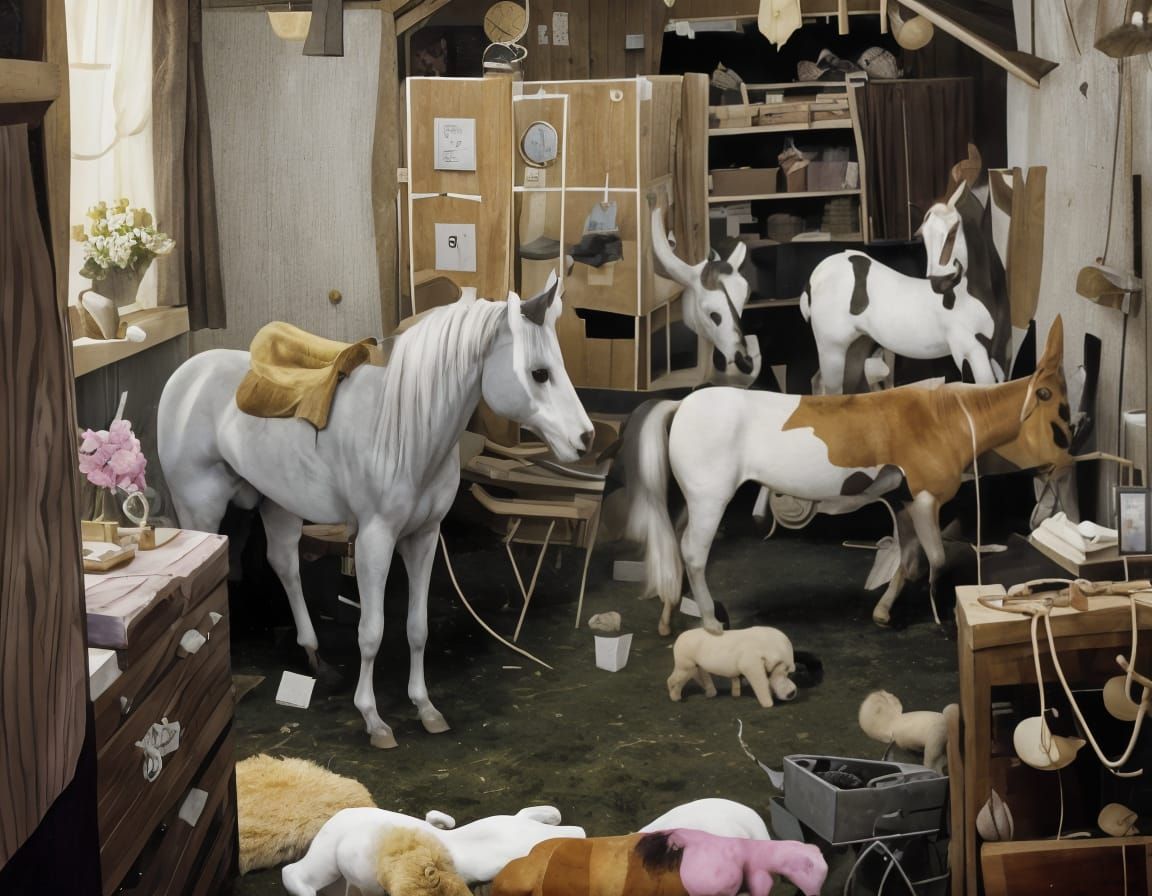 Geldings Working in Bright and Basic Style