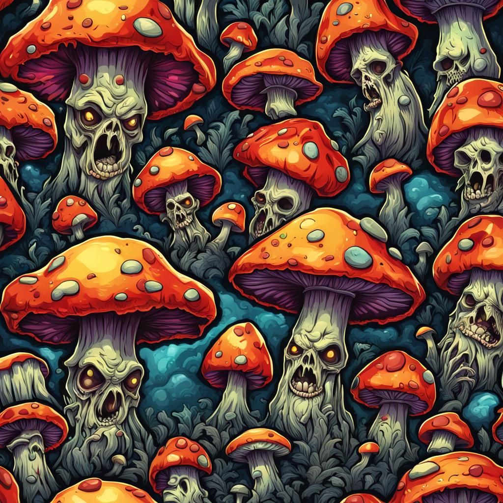Zombie mushrooms