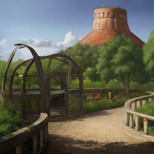 Vibrant Botanical Garden in High Resolution