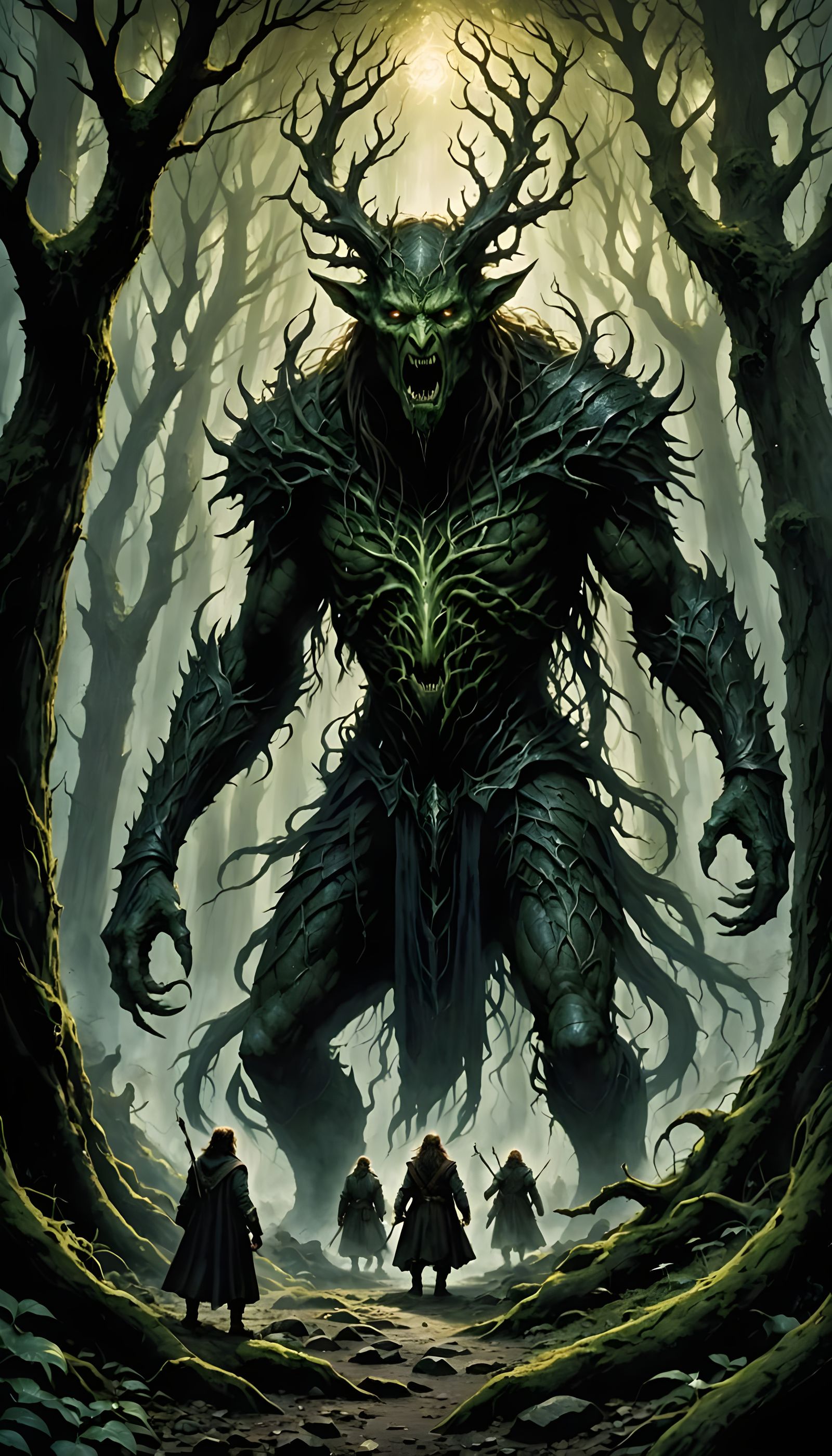 Ancient Forest Guardian Emerges from Shadows