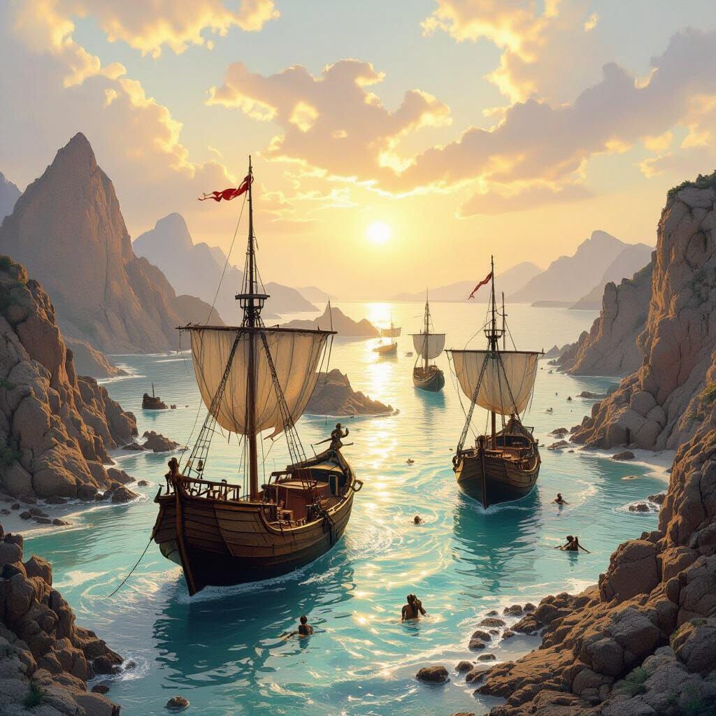 Serpent Shoals: Dark Fantasy Concept Art