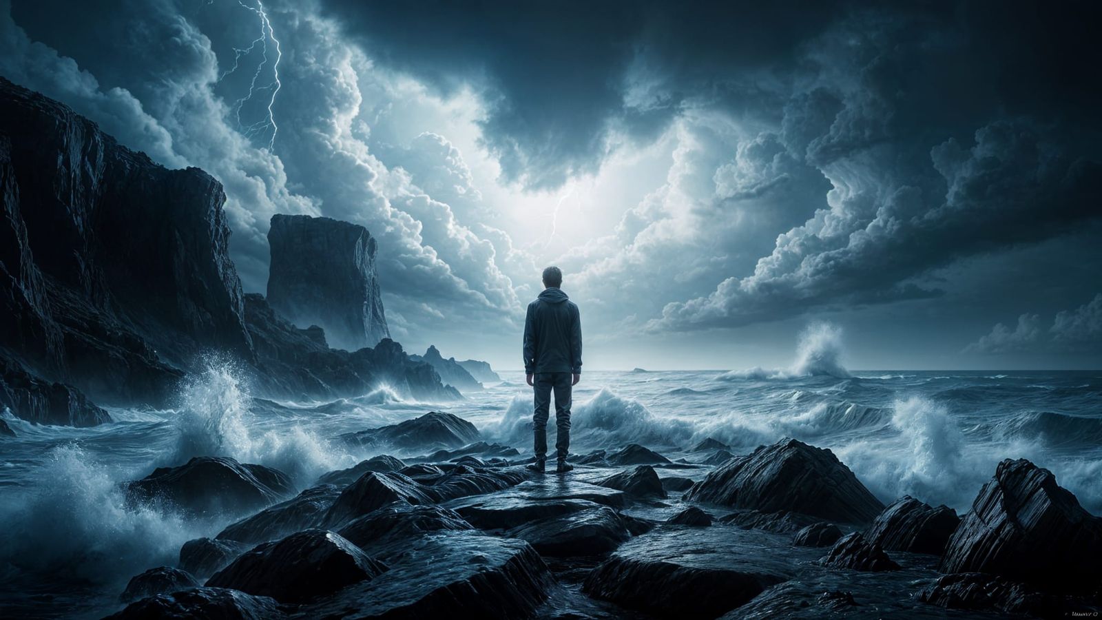 Loneliness at the sea shore. Sally was nowhere to be found.