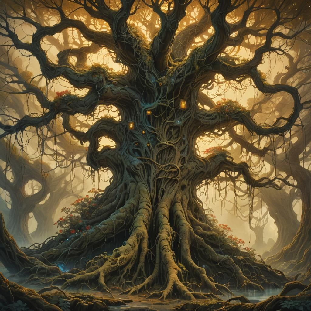 Mystical Family Tree Concept Art