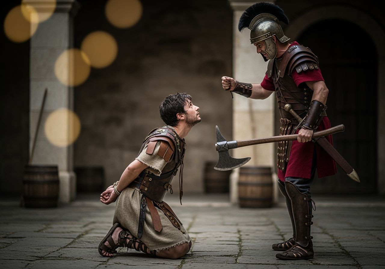 Dramatic Beheading Scene in Ancient Rome