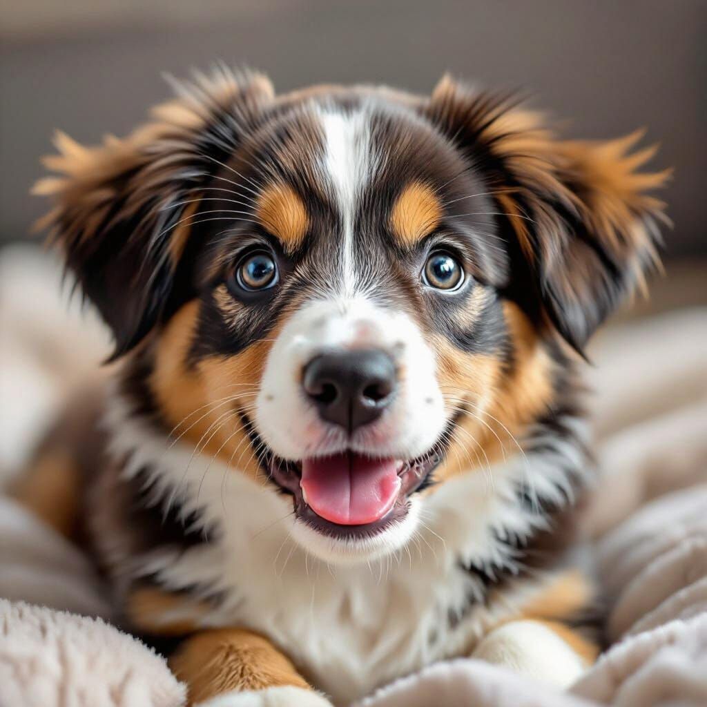 AI Generated Cute Dog Image