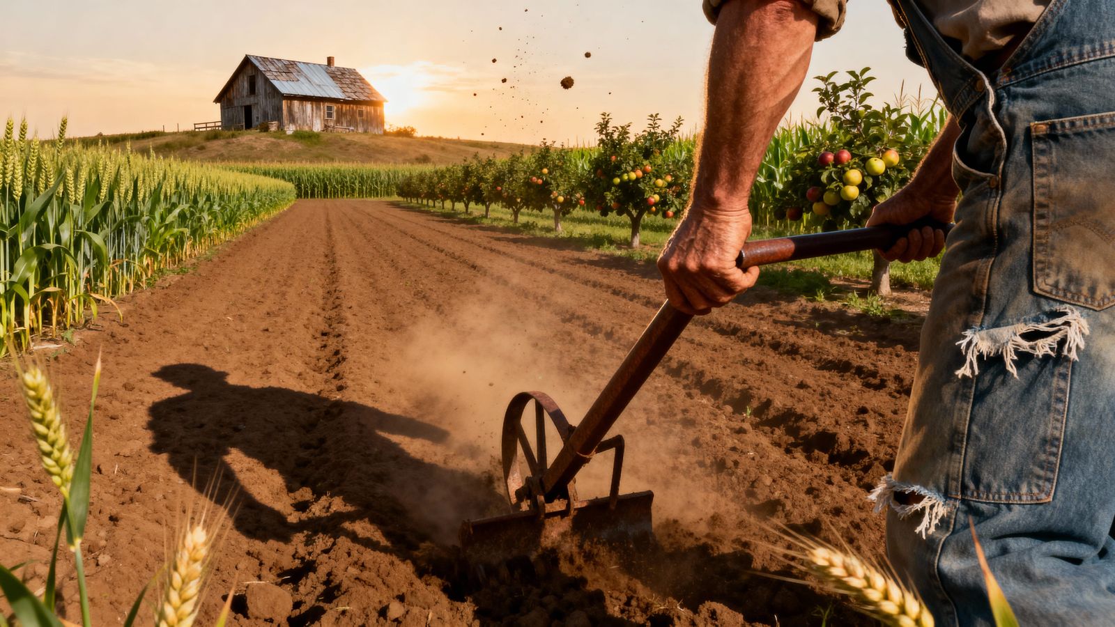 Hard life on the old farm