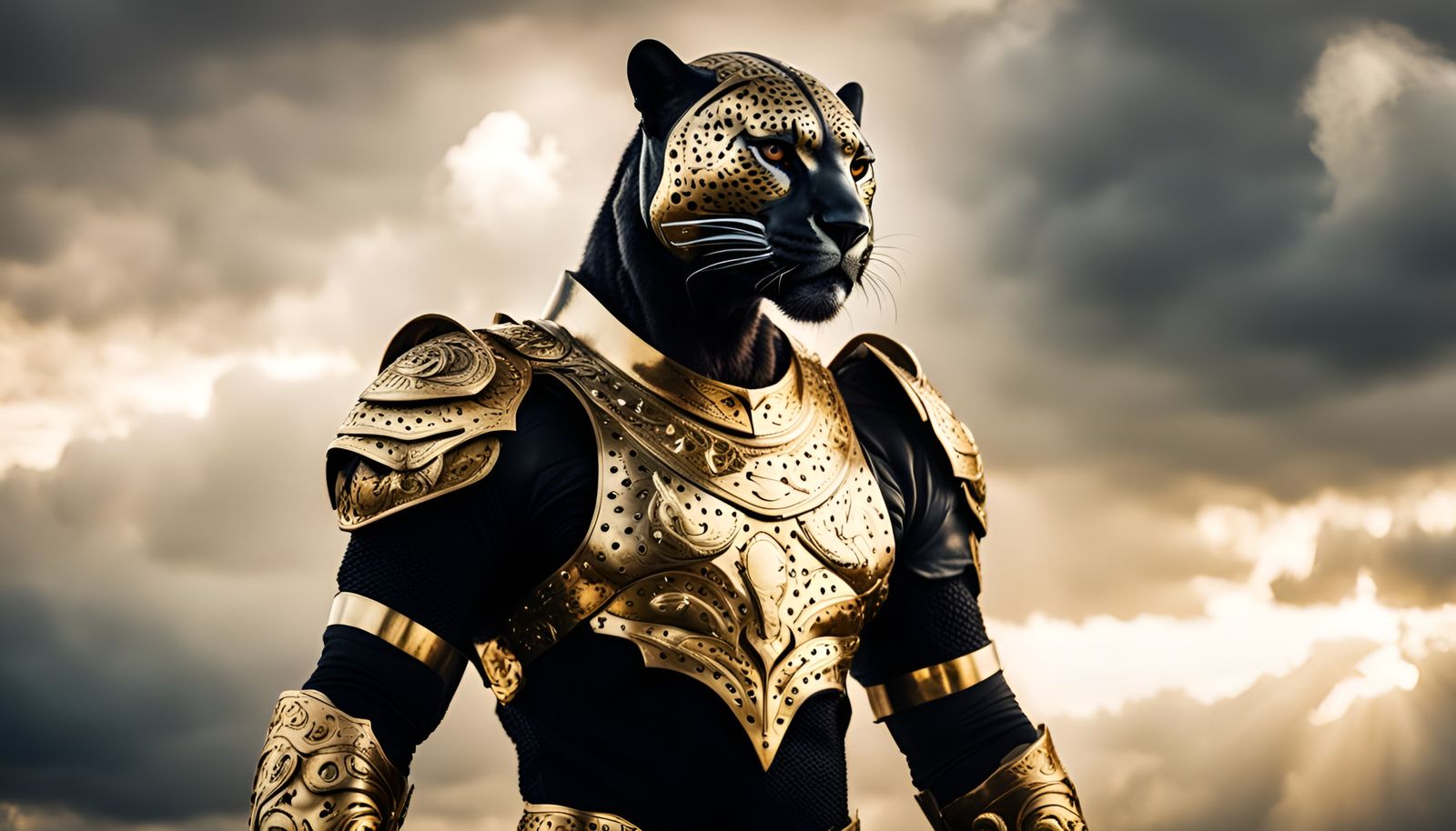 Armored Jaguar Warrior with Sword of Light