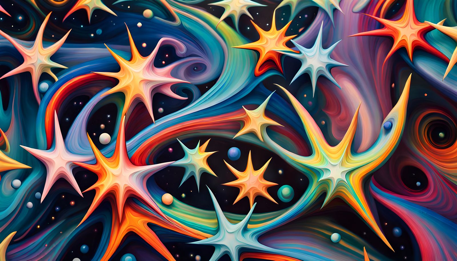 Cosmic Star Cluster Formation as Abstract Expressionism