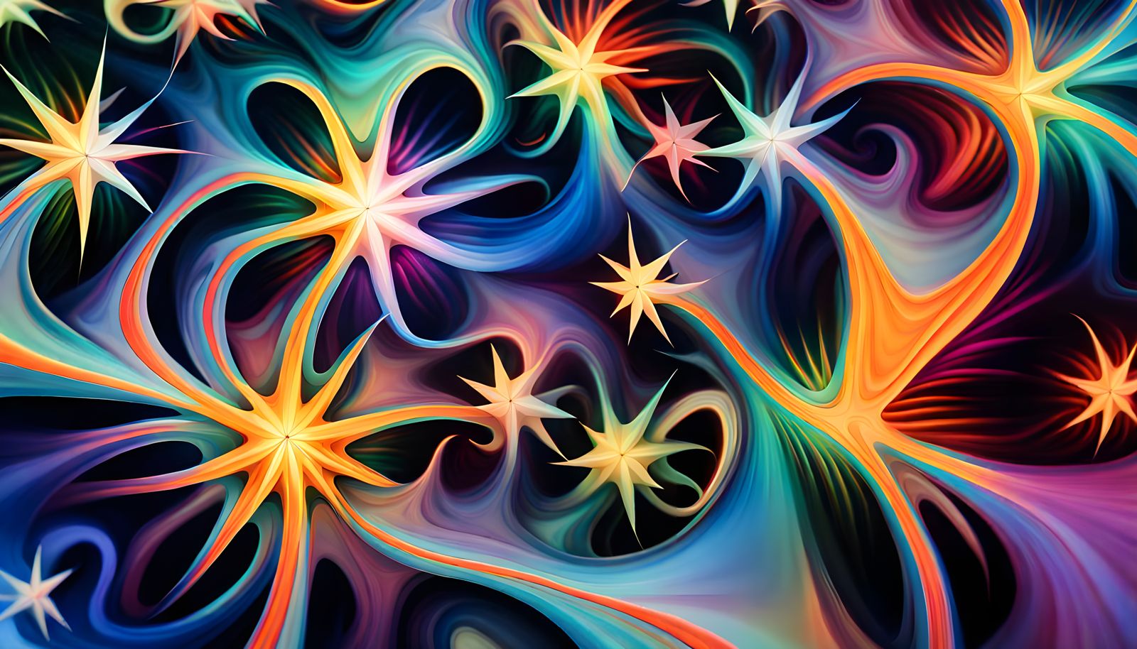 Cosmic Star Cluster Formation as Oil Painting