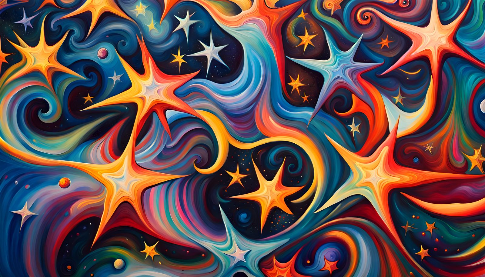 Iridescent Stars Forming in Cosmic Magnetic Swirls