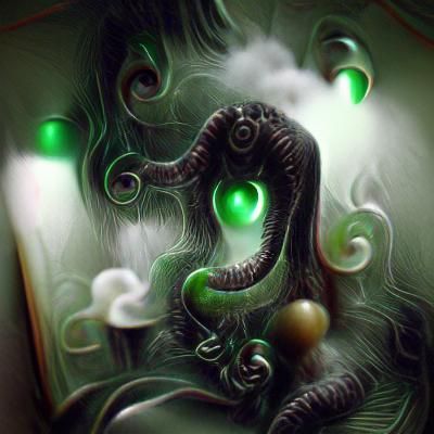 Lovecraftian Tentacle Monster in Liminal Space