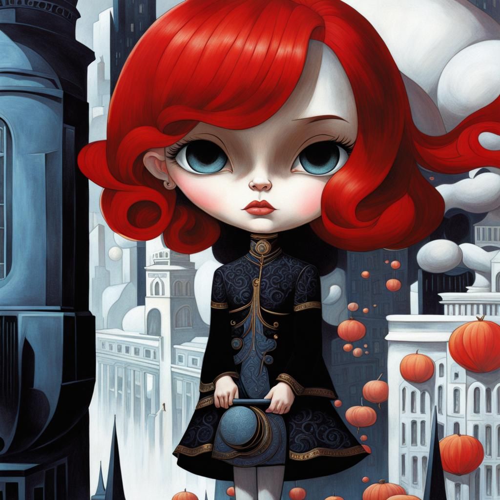 Art Nouveau Cityscape in 8K Resolution