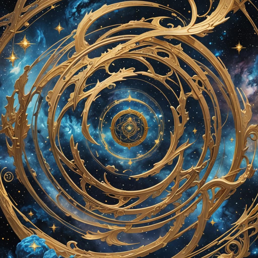Galactic Tomoe Symbol in Fantasy Concept Art