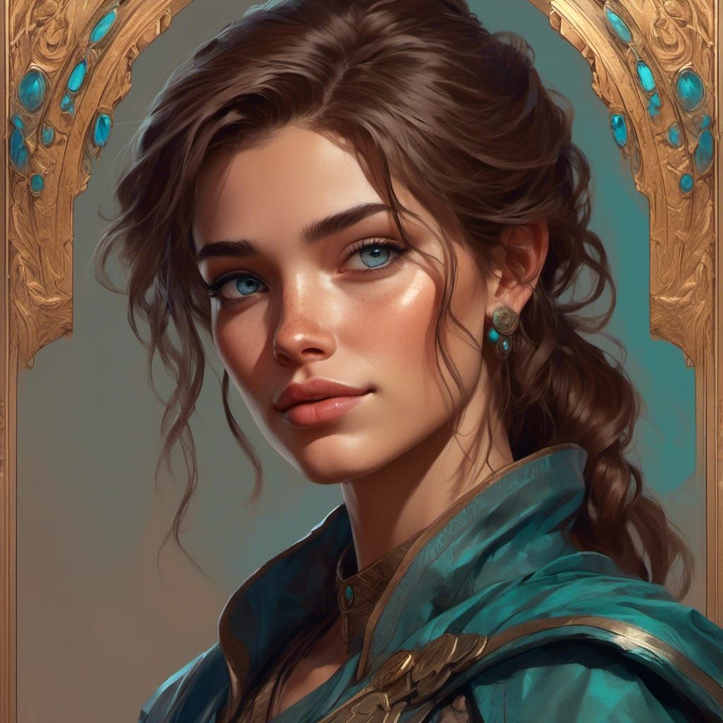 TTRPG Ranger Portrait with Volumetric Lighting