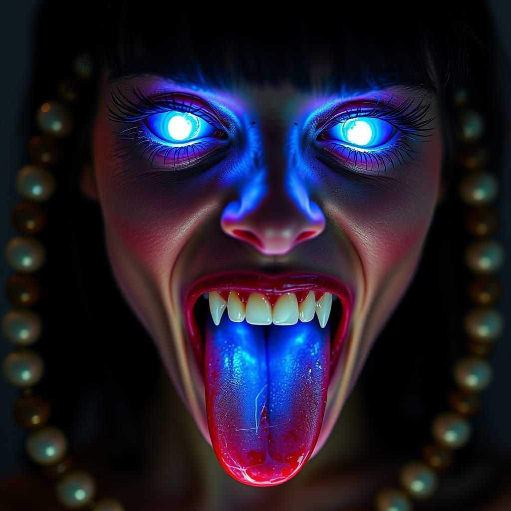 Gothic Beauty in Avantgarde Makeup