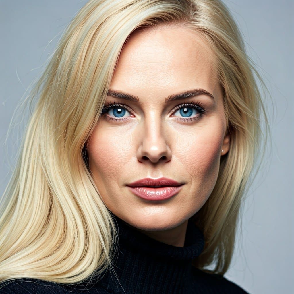 Stunning Swedish Woman: Hyper-Realistic Portrait Photography