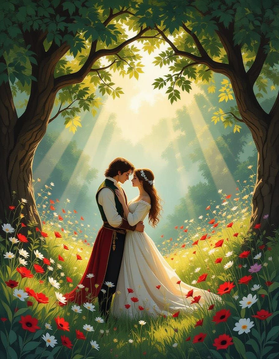 Renaissance Romance: Juliet and Romeo in Nature