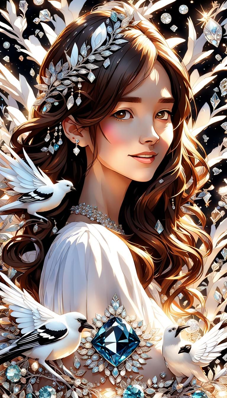 Intricate Paper Sculpture: Taiwanese Teen with Diamond Magpi...