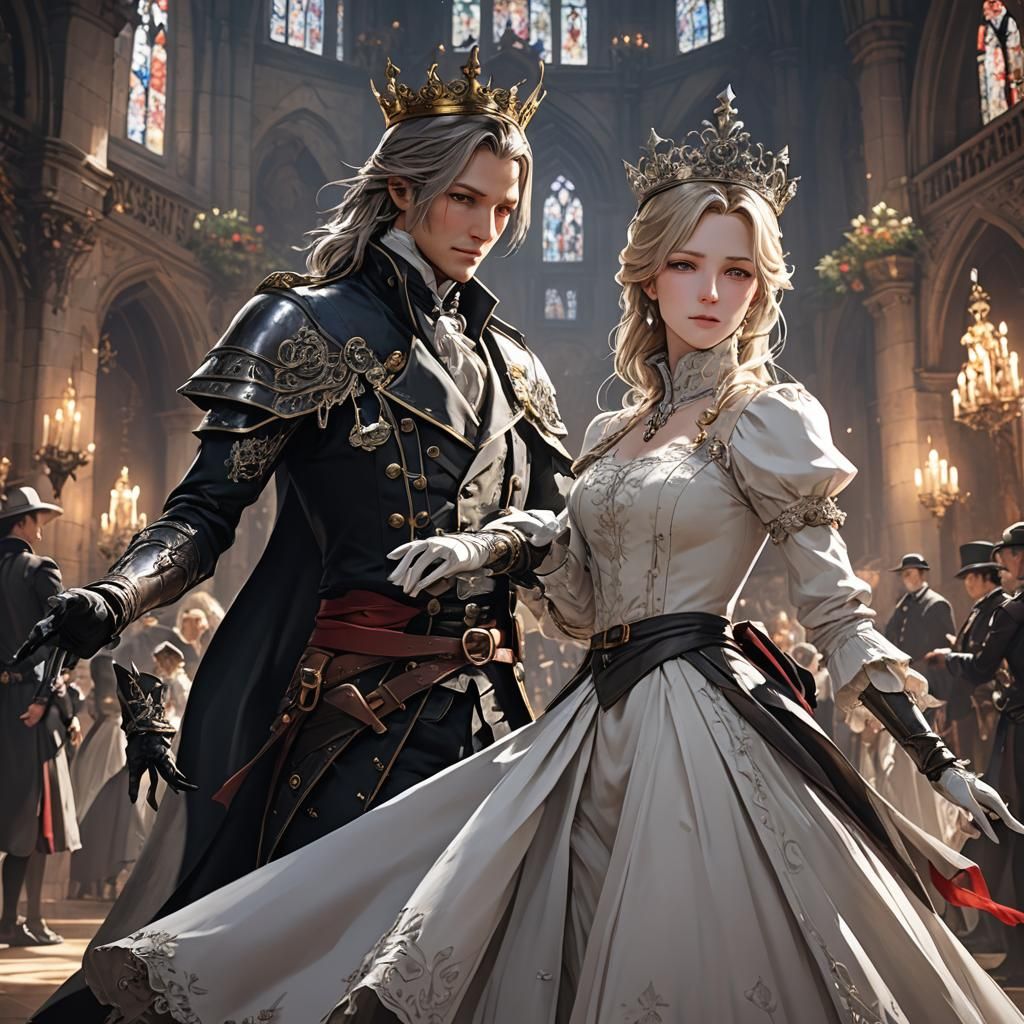 Elegant Anime Dance Scene in 3D