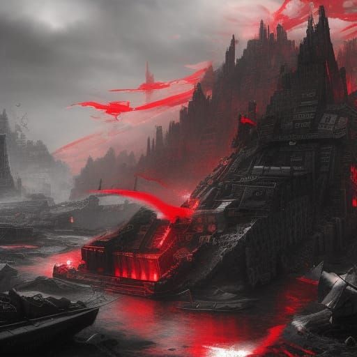 End of the World Newspaper Headline in Matte Painting