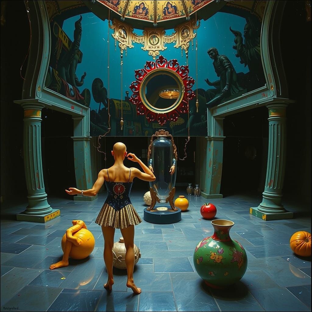 Hyperrealistic Sculpture in Vivid Colors