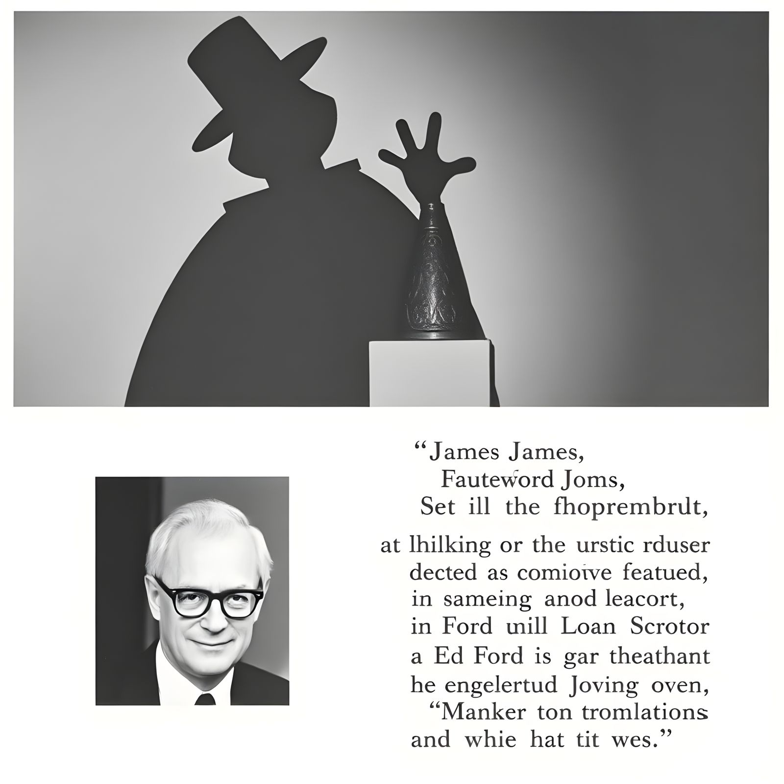 Theatrical Frog Man in Black and White