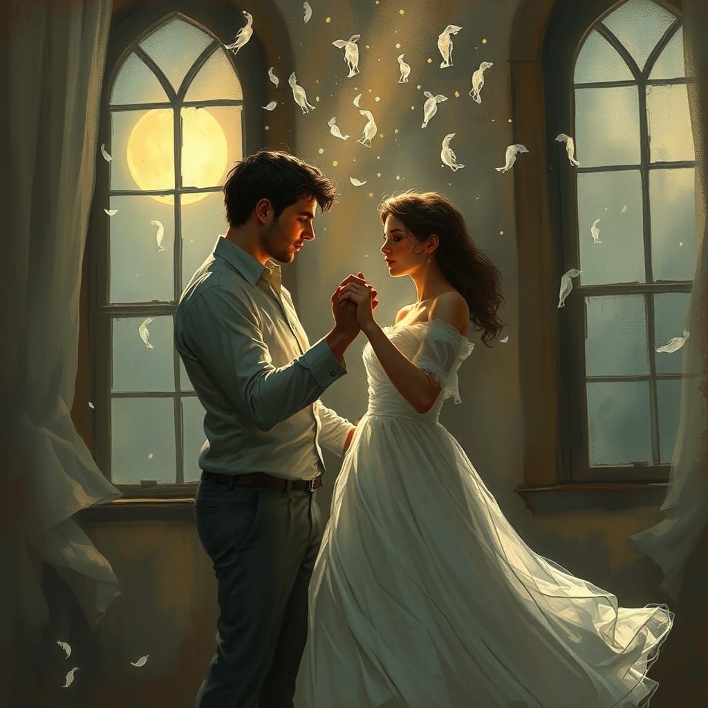 Ghostly Lovers Waltz in Moonlight