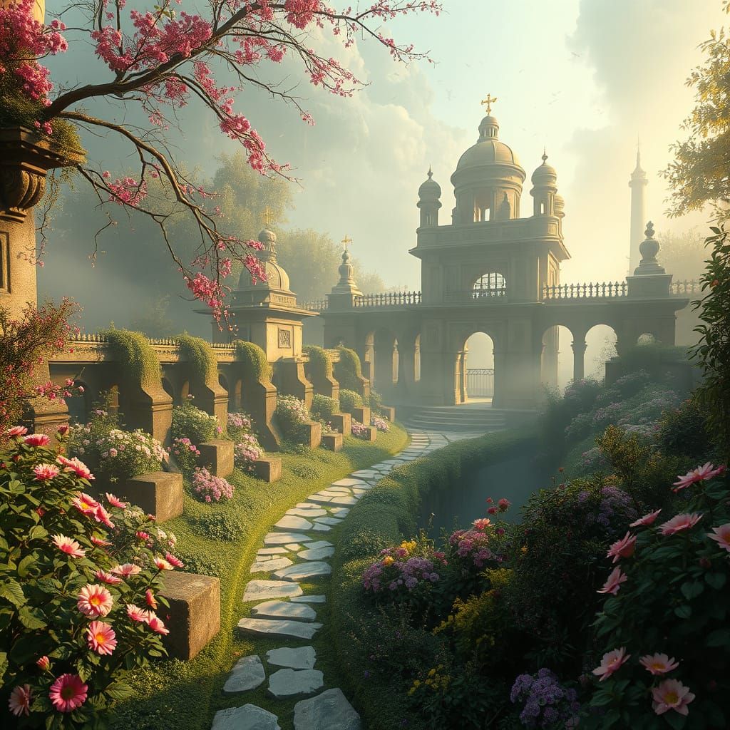 Enchanted Labyrinth of Golden Dreams