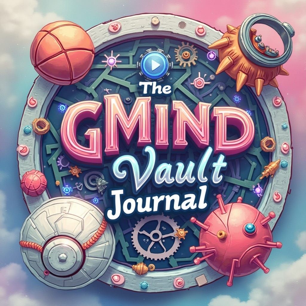 Epic Vault Journal Logo: Circuits, Sports & Video Elements