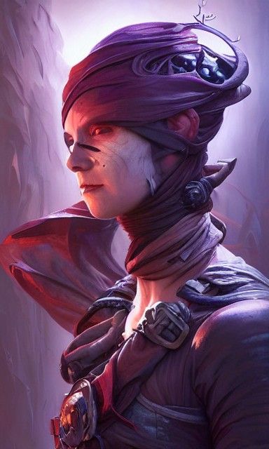 Haunted Rogue Portrait in Detailed 3D Shading